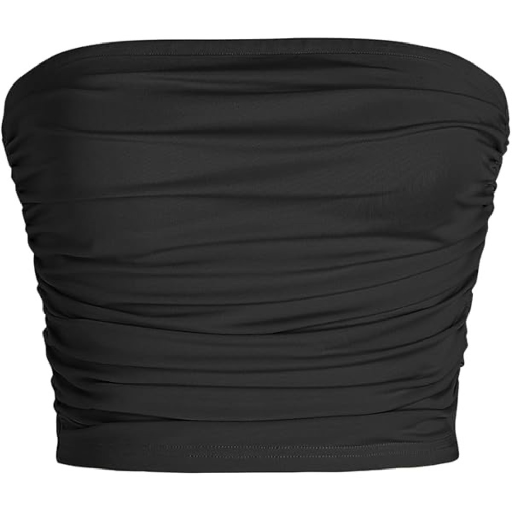 Cider Elegant Black Gathered Top
